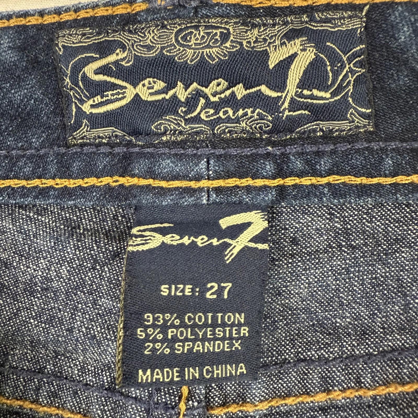 Seven 7 Womens Jeans Size 27 Straight Western