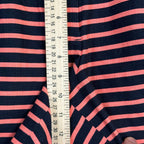 J Crew Striped Womens Shorts Size 4 Preppy Mid Rise 100% Cotton Dark Blue Coral