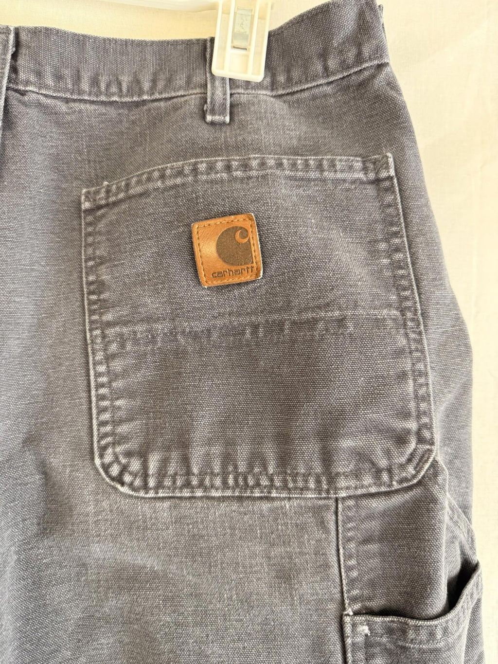 Carhartt Carpenter/Painter Pants B11 PTB Gray Mens Sz 35x30 Dungaree Fit