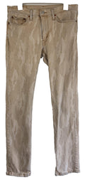 Men’s Levi’s 511 Slim Fit Brown Camouflage Denim Jeans Taper Size 32 X 32