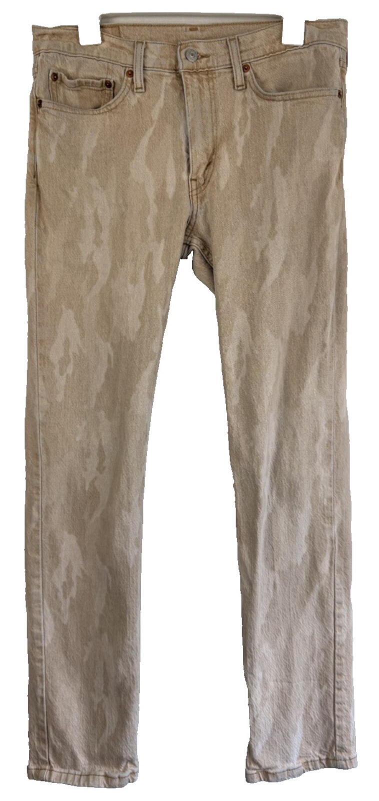 Men’s Levi’s 511 Slim Fit Brown Camouflage Denim Jeans Taper Size 32 X 32