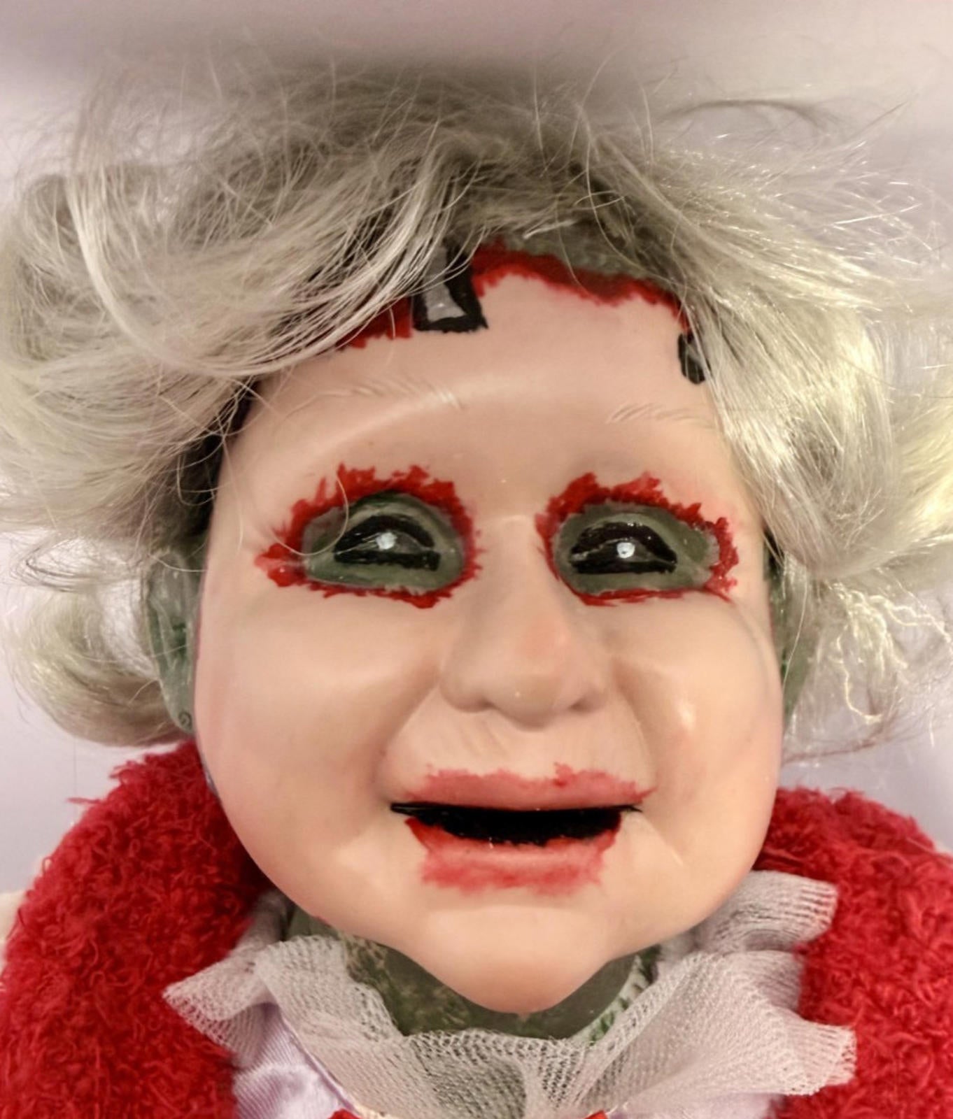 Leatherface's "Mother" - OOAK Scary Creepy Doll 18" Hand Painted Horror Art