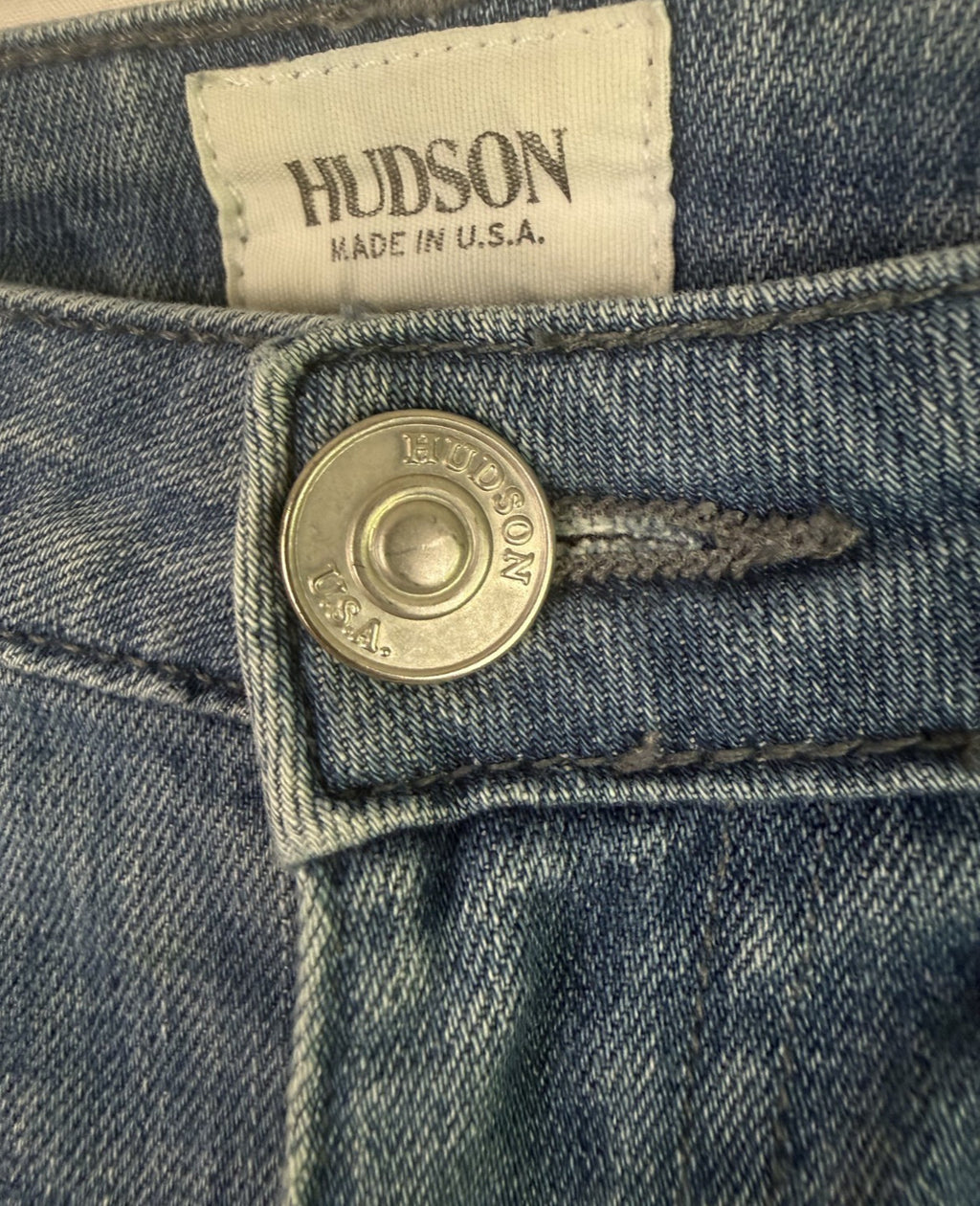 Hudson Women Jeans Size 27 Blue Skinny Stretch Low Rise *Made in USA*