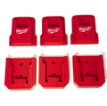 3D Printed Tool and Battery (M18 Fuel) Holder 3 Pack ~Red~ Mount in Van/Garage