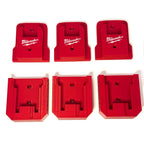 3D Printed Tool and Battery (M18 Fuel) Holder 3 Pack ~Red~ Mount in Van/Garage