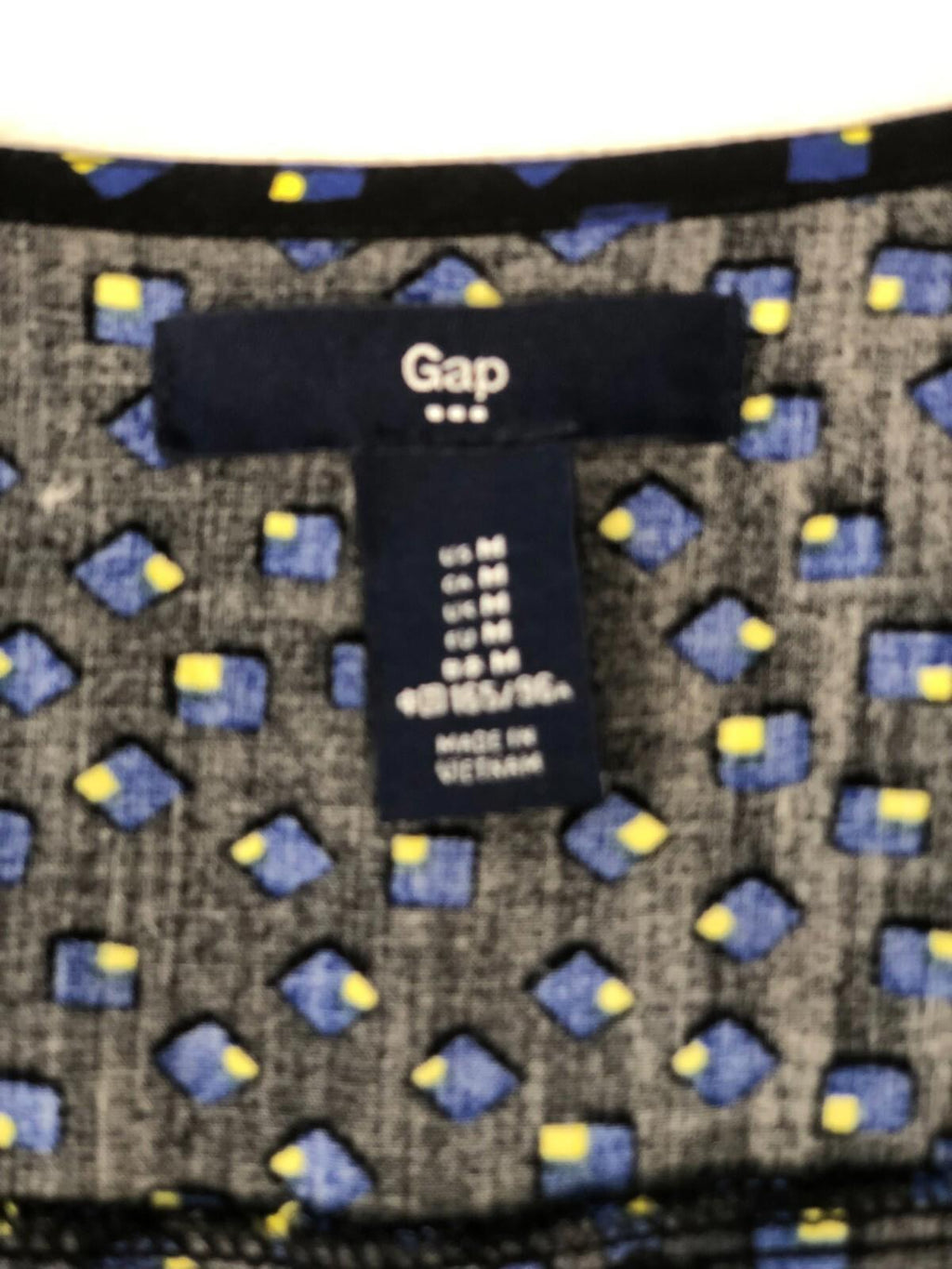 Gap black polka dot womens shirt m