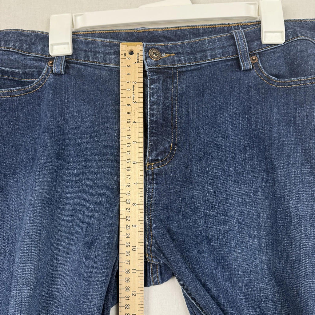 Duluth Trading Co Womens Jeans Size 18x31 Straight Stretch Cotton Blend