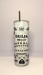 20 oz Ouija Board Glow in the Dark Stainless Steel Tumbler with Lid, Straw