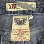 YMI jeans womens size 11 wanna betta butt skinny cropped low rise stretch blue