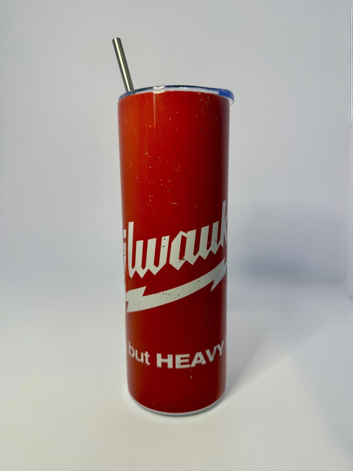 20 oz Milwaukee Stainless Steel Tumbler with Lid, Straw