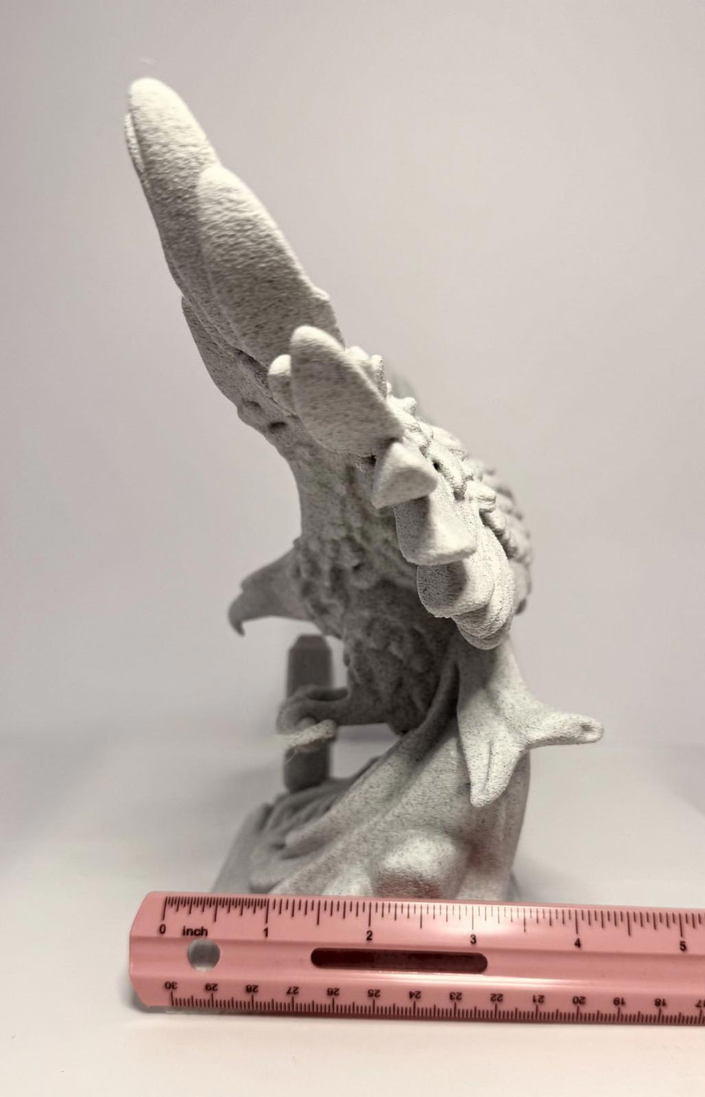 3D Printed Eagle and Mjolnir - Stone Looking PLA