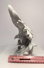 3D Printed Eagle and Mjolnir - Stone Looking PLA