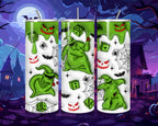 20 oz Oogie Boogie Stainless Steel Tumbler with Lid, Straw