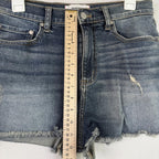 PINK Victoria's Secret womens cut-off high rise shorts Sz 10 stretch Distressed
