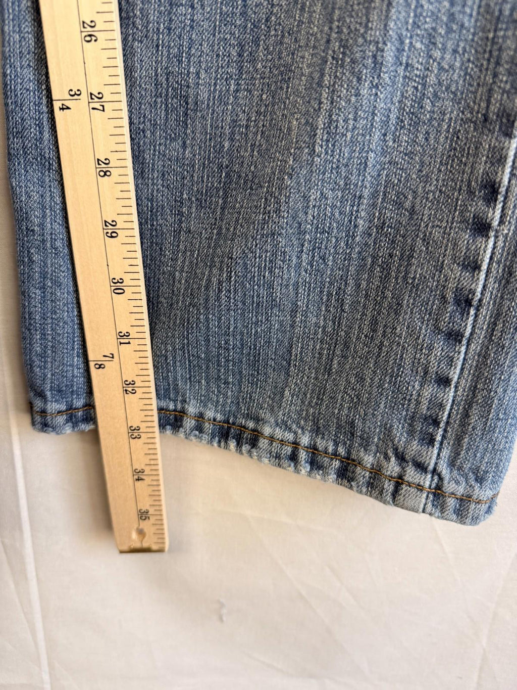 Vtg Lee Dungarees 36x34 Loose Straight Blue Jeans Faded Wash Broken In