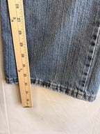 Vtg Lee Dungarees 36x34 Loose Straight Blue Jeans Faded Wash Broken In