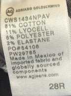 AG Adriano Goldschmied Women's Light Gray Prima Cigarette Leg Jeans Size 28