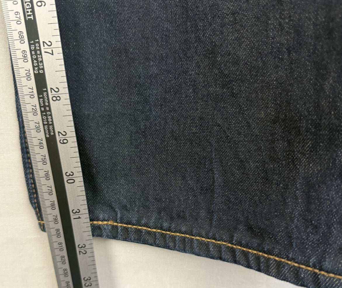 Levis 501 Jeans 38x34 Blue Regular Straight Dark Dirtwash Red Tab Denim