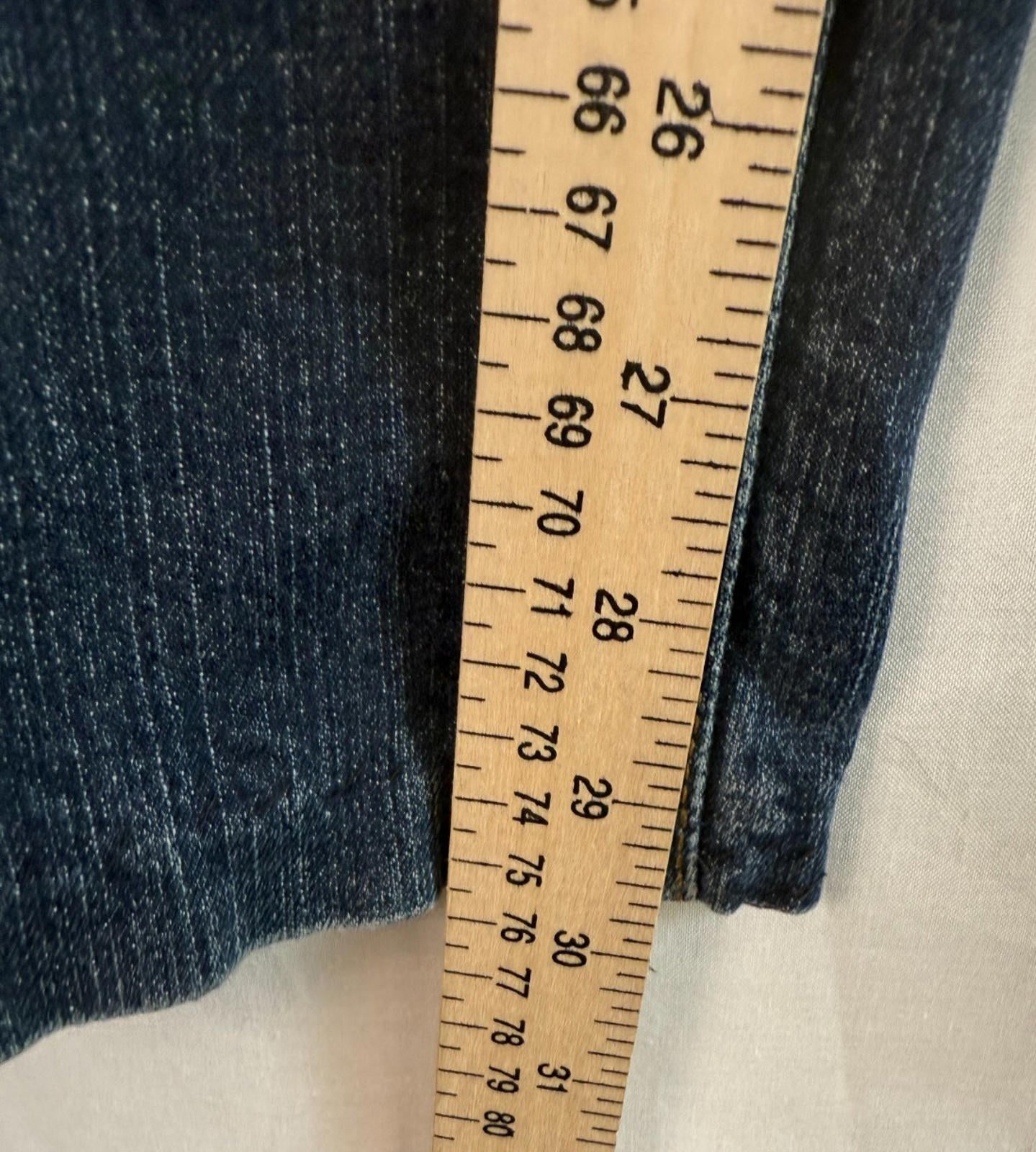DKNY Slim Straight Jeans Size 6 R Womens Straight Blue Denim Stretch 28x30.5