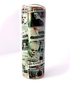 20 oz Horror Movie Girl Stainless Steel Tumbler with Lid, Straw Halloween