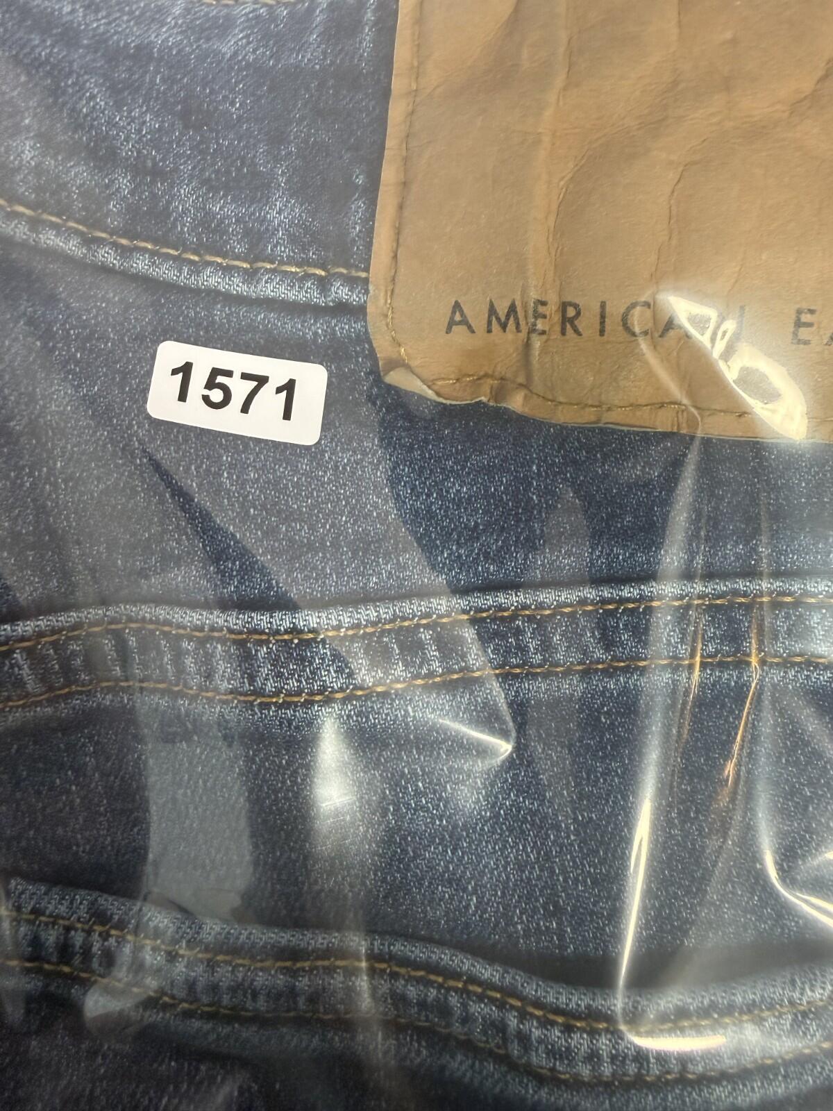 American Eagle Airflex Plus Jeans Mens 30 x30 Athletic Skinny Whiskered