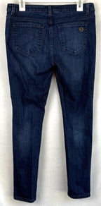 Michael Kors Womens Skinny Jeans Size 6 Blue Mid Rise Zipper Pocket Denim