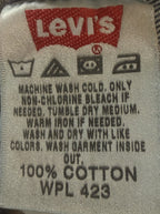 Vintage Levis 501 Jeans Mens 40x32 Blue Denim Button Fly Straight Leg