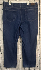 LL Bean Classic Fit Mens Size 42x30 Straight Leg Blue Jeans 100% Cotton