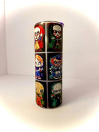 20 oz Horror Stars Stainless Steel Tumbler with Lid, Straw Halloween