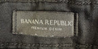 Banana Republic Mid Rise Skinny Jeans Womens Size 30L Black ~zip pockets w/ belt