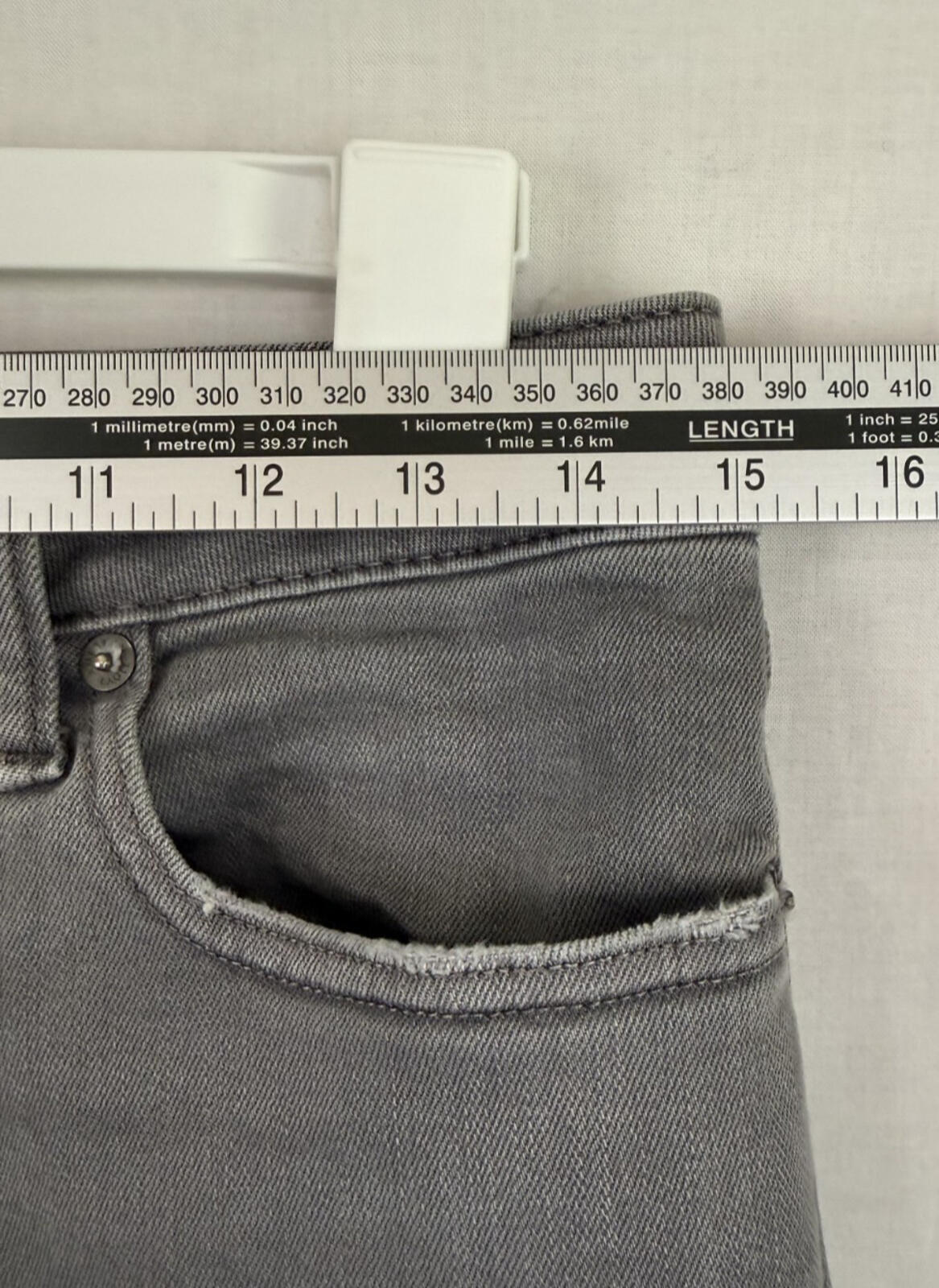 American Eagle Jeans Mens 29x30 Grey Stretch Denim Next Level Flex Skinny