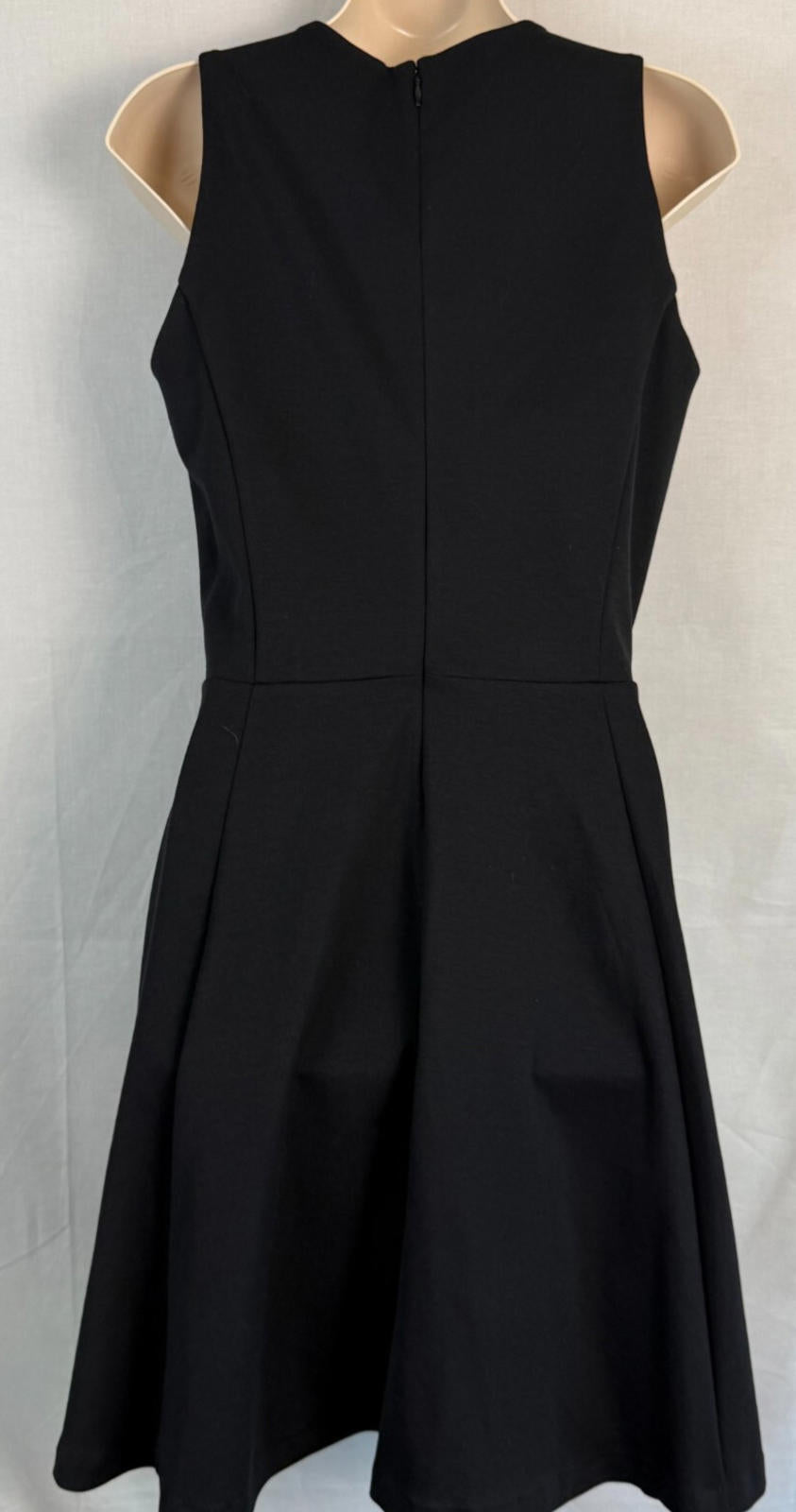 Michael Kors Black Front Zip-Up Princess Seam Fit & Flare Womens Dress Sz. 4