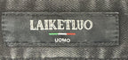 Laiketluo Mens Jeans Sz 31 Black - Metal Logo - Italy Design - Embroidered