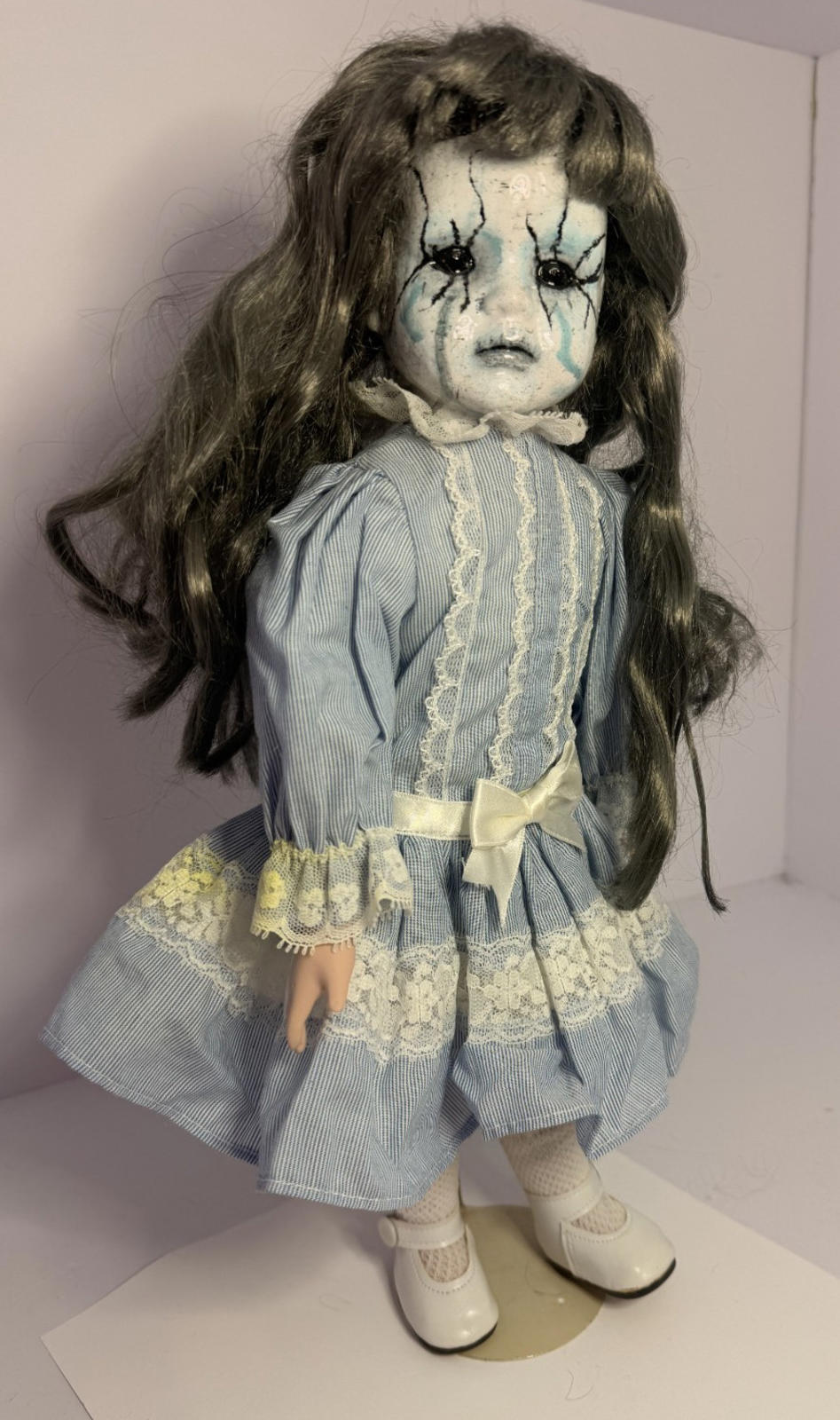 Meet Maribel  - OOAK Scary Creepy Doll 16" Hand Painted Horror Haunting Art