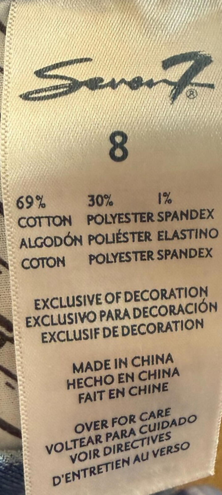 Seven7 Womens Jeans Size 8 Blue High Rise Skinny Ankle Stretch