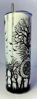 20 oz Norse Stainless Steel Tumbler with Lid, Straw