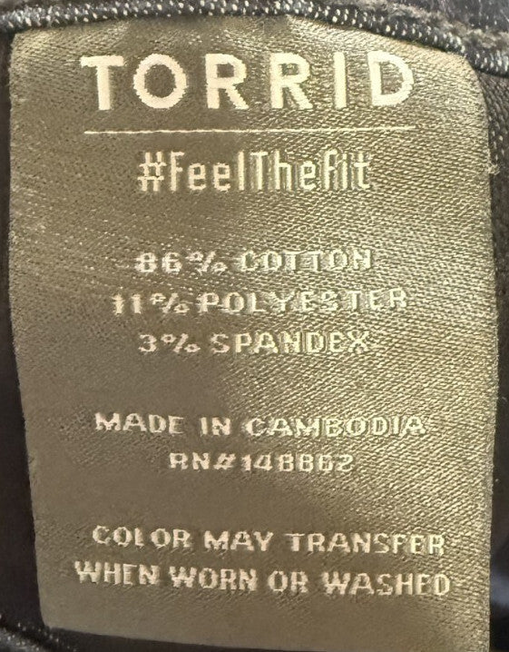 Torrid Trio Fit Slim Boot Limitless Stretch Womens Jeans Size 16-20 Regular