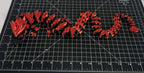 3D Printed Crystal Dragon -PLA- Black and Red - 2 Ft Long - Articulated dragon