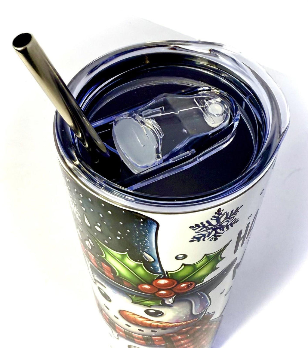 20 oz Meltdown Stainless Steel Tumbler with Lid, Straw