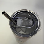20 oz Jeweled Tiger Stainless Steel Tumbler with Lid, Straw