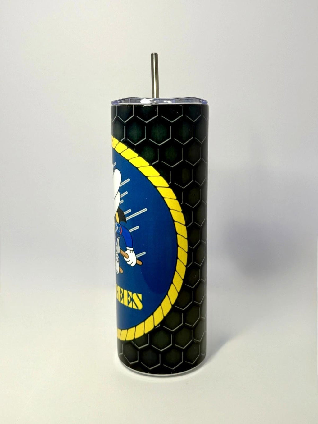 20 oz Navy Seabee Stainless Steel Tumbler with Lid, Straw