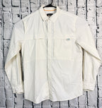 Orvis Open Air Caster Ventilated Long Sleeve Fishing Shirt Mens Size M Cream