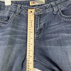 YMI jeans womens size 11 wanna betta butt skinny cropped low rise stretch blue