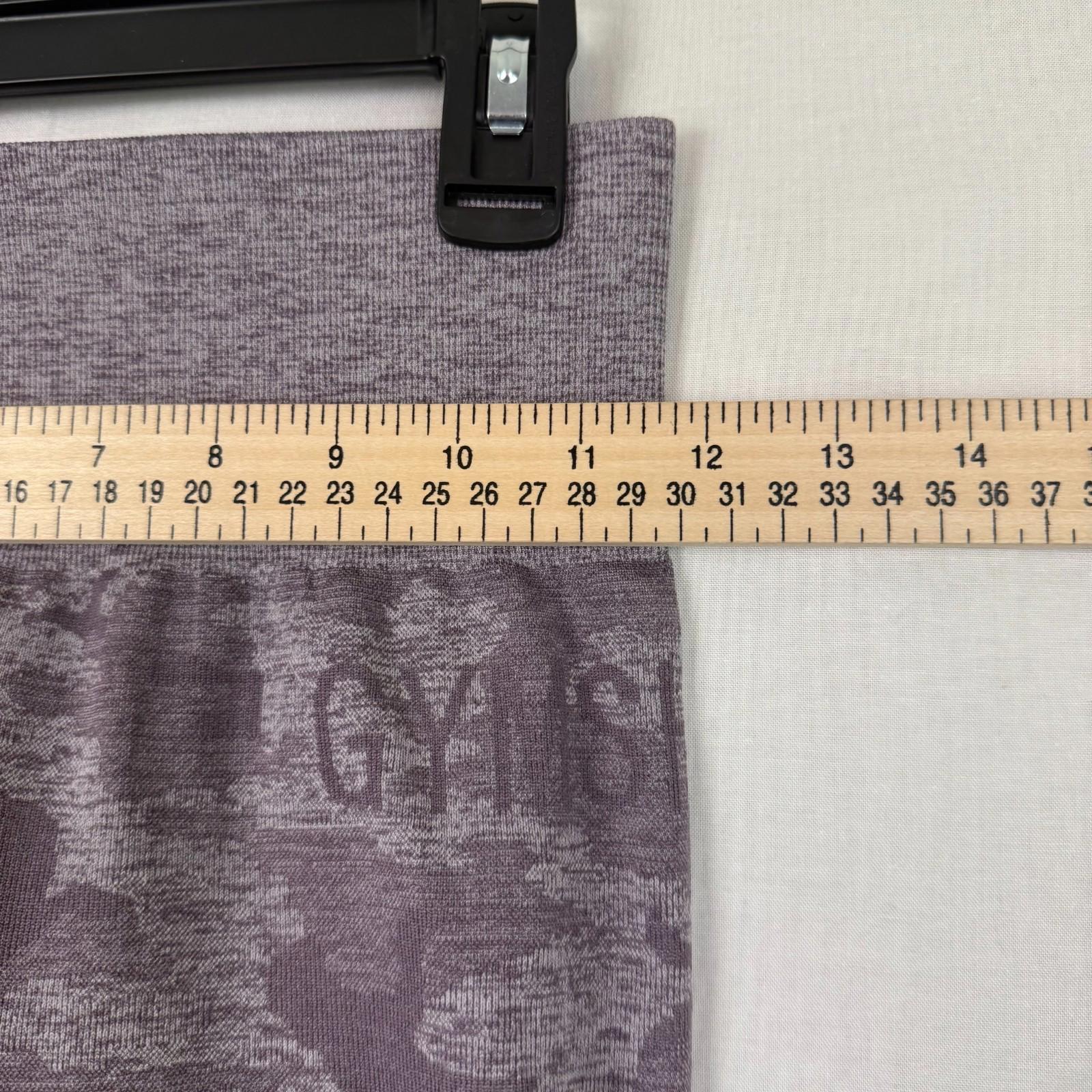 Gymshark Leggings Womens XS Purple Camouflage Gym Yoga Ankle Pants