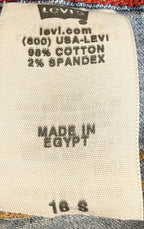 Levi's 550 Relaxed Bootcut Denim Jeans Womens Size 16 Short