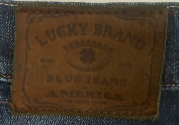 Lucky Brand 181 Relaxed Straight Jeans Mens 46x30 Dark Wash Big & Tall Denim