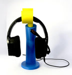 Lego Arm Headphone Stand Holder 3d Printed PLA Gaming Blue and Yellow