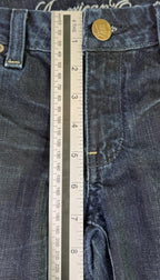 American Eagle Real Flare Jeans Women 6 Blue Dark Wash Low Rise