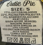 Cutie Pie Womens Jeans Size 5 Blue Stretch - Same Day Shipping