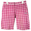 Puma Sport lifestyle Pink/white Plaid Womens Bremuda Shorts Size 8